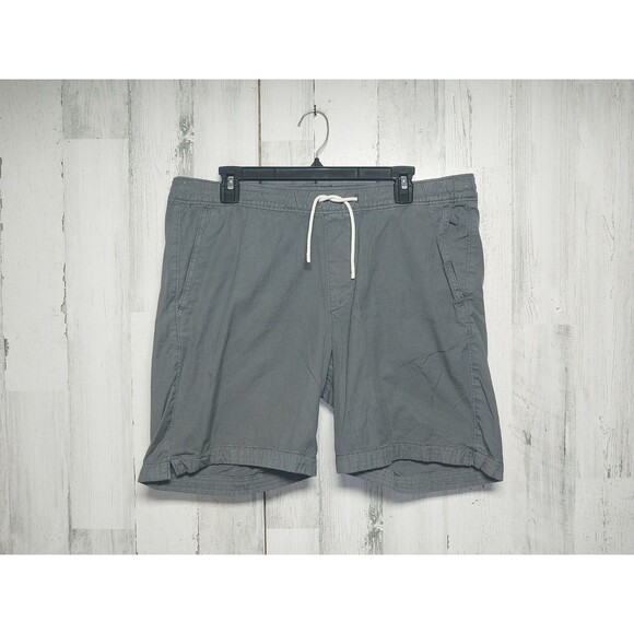 Abercrombie Mens Gray Pull On Drawstring Shorts 7" Inseam Large - Picture 1 of 3
